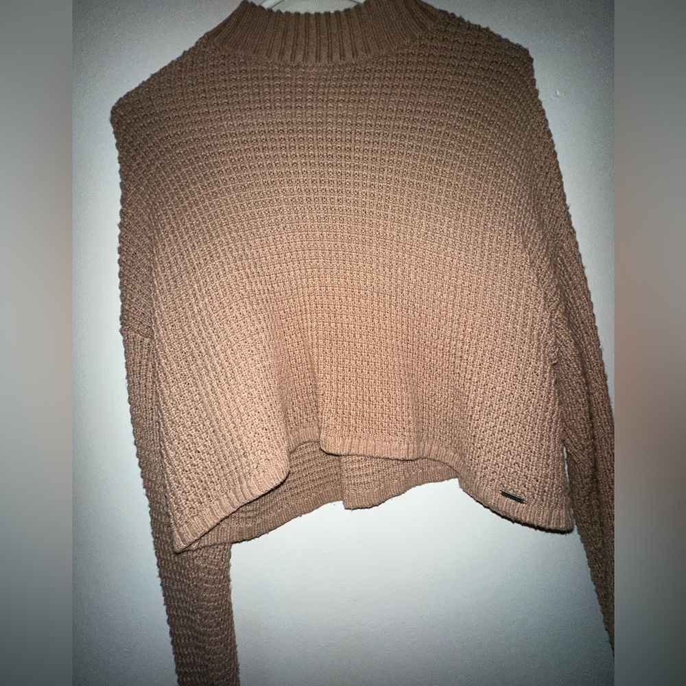 Brown cropped sweater